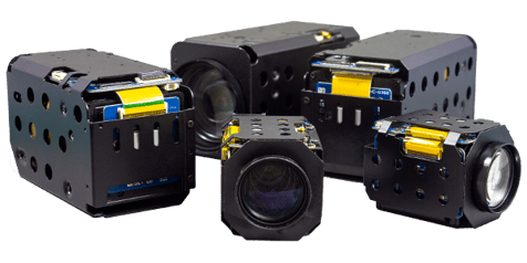 Optical zoom block cameras from Videology